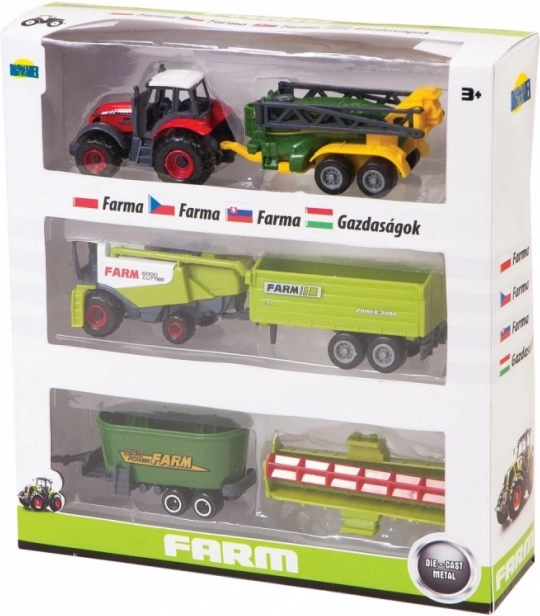 Põllumasinate komplekt karbis