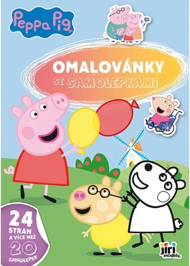 A4 värviraamat kleepsudega Põrsas Peppa