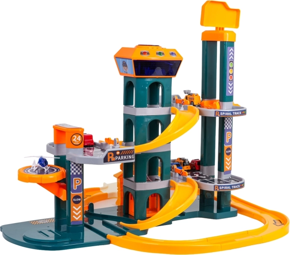 Kahekorruseline parkimine ja spiraalne rada