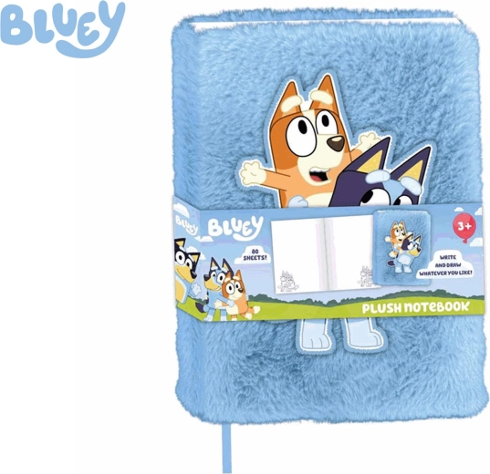 Pehme päevik BLUEY A5, 80 lehekülge