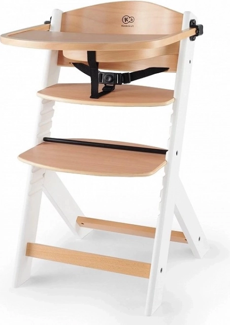 Kinderkraft enock puidust söögitool white