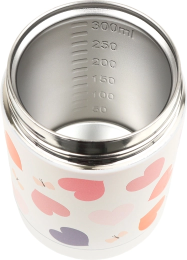 A Little Lovely Company isoleeritud roostevabast terasest toidutermos südame motiiviga 300 ml