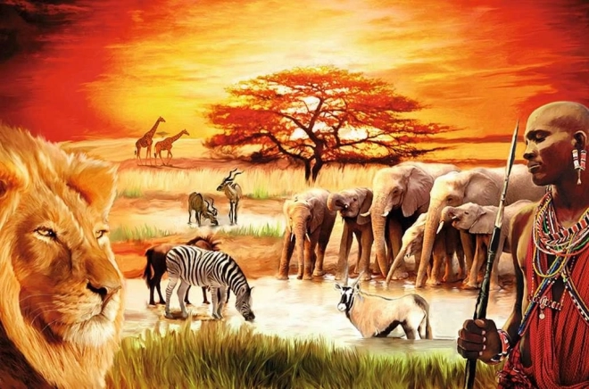 Puzzle Savana – Uhked masaid 3000 tükki