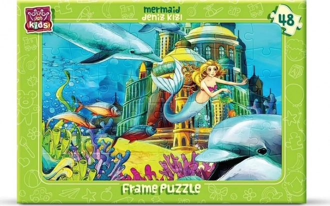 ART PUZZLE merineitsi – raamiga alusplaadiga pusle, 48 tükki