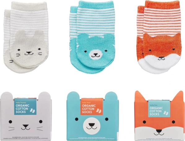 Children's Organic Cotton Socks Bear by Petit Collage
