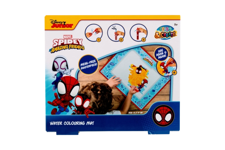 Loov veega maalitav joonistusmatt SPIDEY