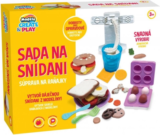 Modelo play-dough breakfast set for kids