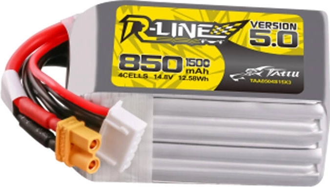 Tattu R-line v5 850 mah 4s 150c xt30u-f lipo aku