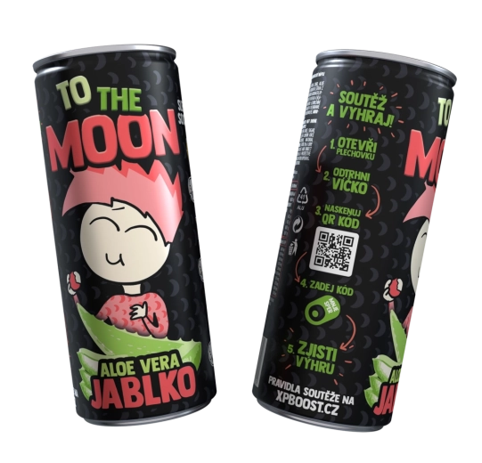 Mr. Moon fruit non-alcoholic drink with aloe vera and apple 0.25 l