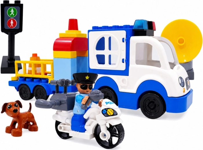 Action set with vehicles and figures for role play
