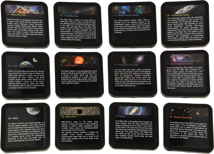 12 vahetatavat ketast kosmose teemadel