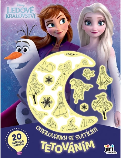 Värviraamat helendavate tätoveeringutega Frozen: Lumekuningriik