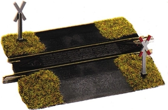 Fleischmann railway level crossing for H0 tracks