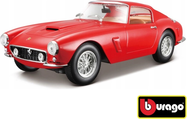 Bburago Ferrari 250 GT Berlinetta Passo Corto 1:24 punane – RACE+PLAY