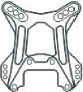 X3 CNC Front Shock Tower, 7075 Aluminum, 5 mm HN
