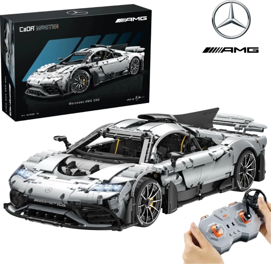 CaDA Master ehituskomplekt sportauto MERCEDES‑AMG ONE, hall, 3295 klotsi