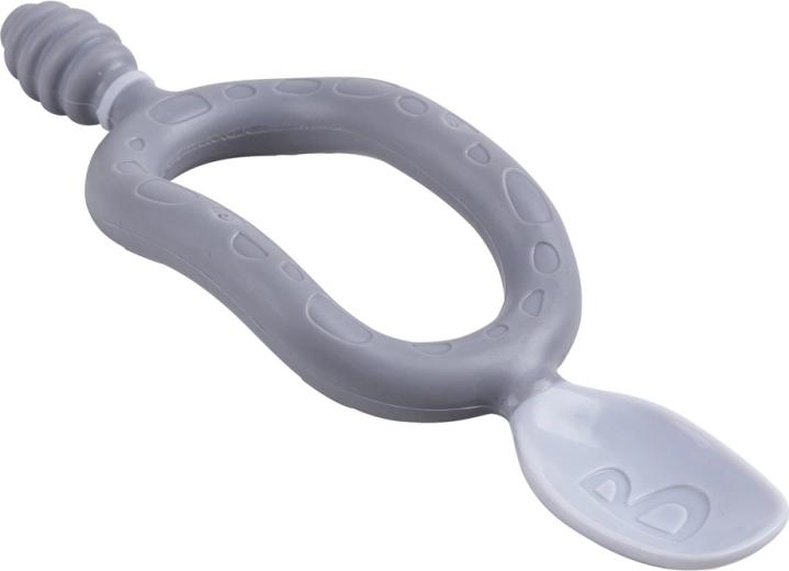 2-in-1: teether and spoon in one
