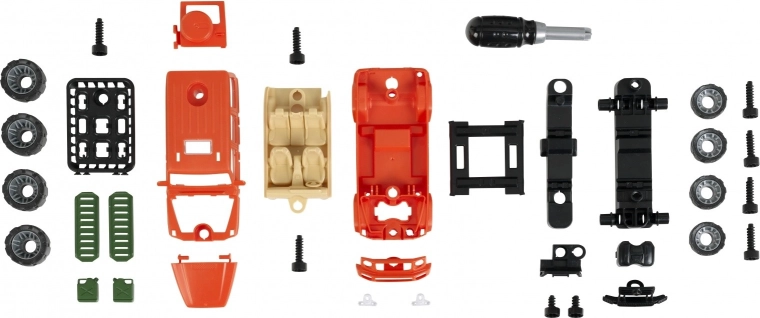Build and take apart with a real screwdriver