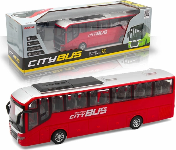 R/C linnabuss City Bus punane