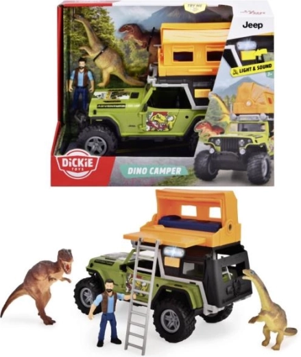 Maastikusõiduk Jeep dinosauruseteemalise matkakomplektiga