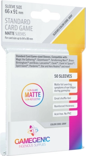 Gamegenic sisemised matid kaardikiled (64 × 89 mm) – 50 tk
