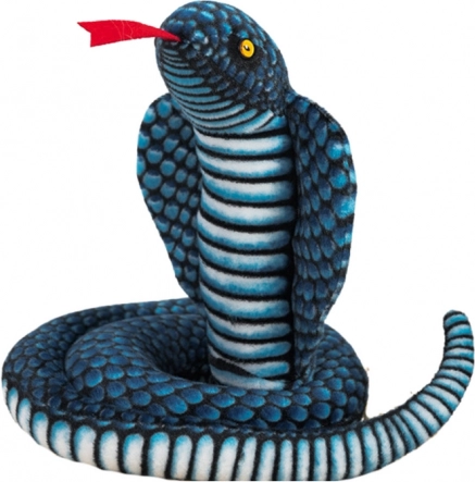 Plüüsist madu – kuningkobra, sinine, 100 cm