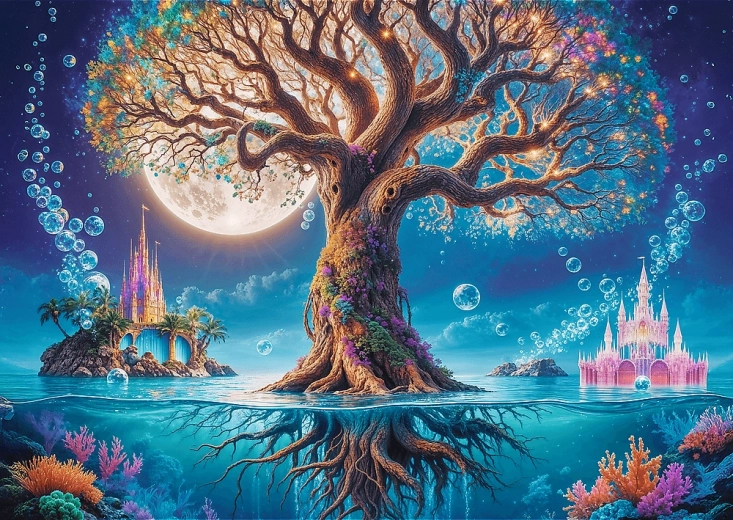 TREFL Puzzle Premium Plus Teeaeg: Maagiline puu 500 tükki