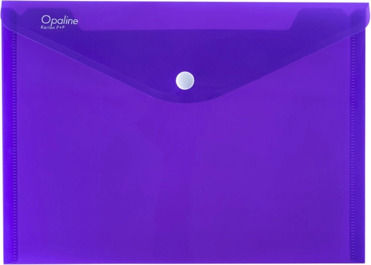 A5 Opaline Snap-Button Wallet Purple