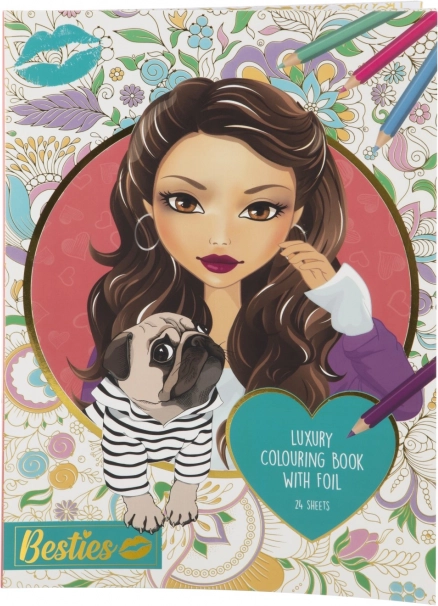 Luxury Besties Coloring Set A4
