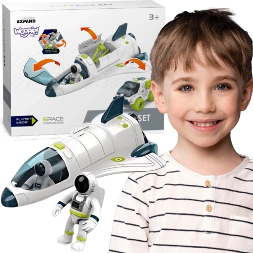 Woopie kosmosekomplekt kosmosesüstiku ja kulguriga