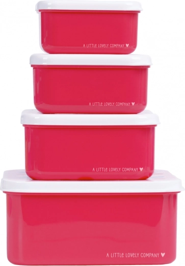 Set of Four Snack Boxes Cherries by A Little Lovely Company