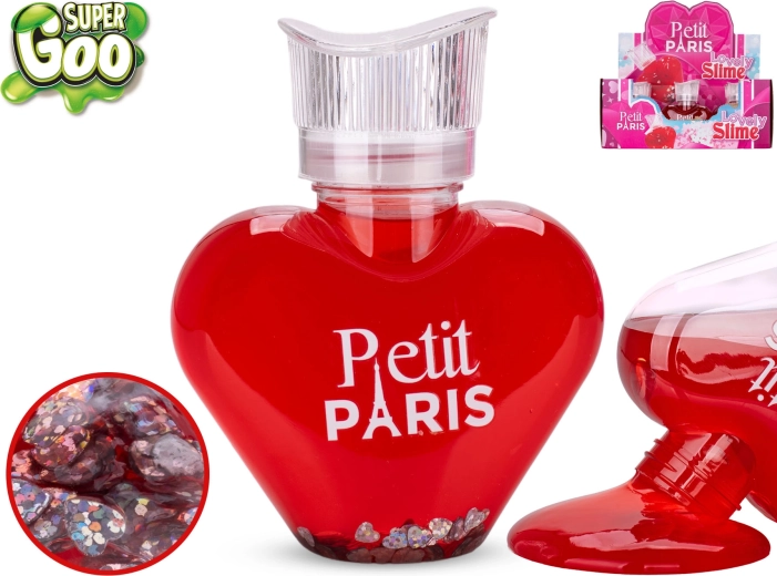 Super Goo lima Petit Paris sädelusega südamekujulisel pudelil 300 g (12 tk)