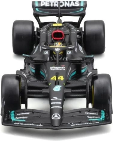 Mercedes‑AMG W14 E Performance (2023) F1 die‑cast model with driver George Russell 1:43 Bburago