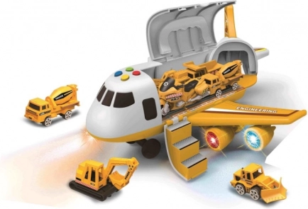 Transpordilennuk kaubaruumiga ja 3 autoga 1:64