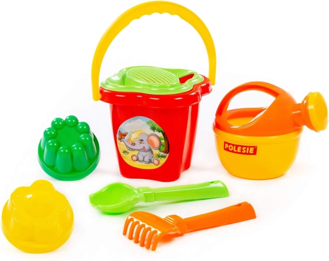 Sand set with flower-shaped bucket - 1 piece