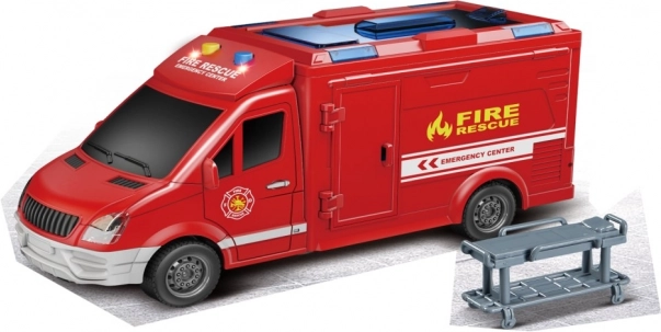 Fire Truck with Flywheel 1:16