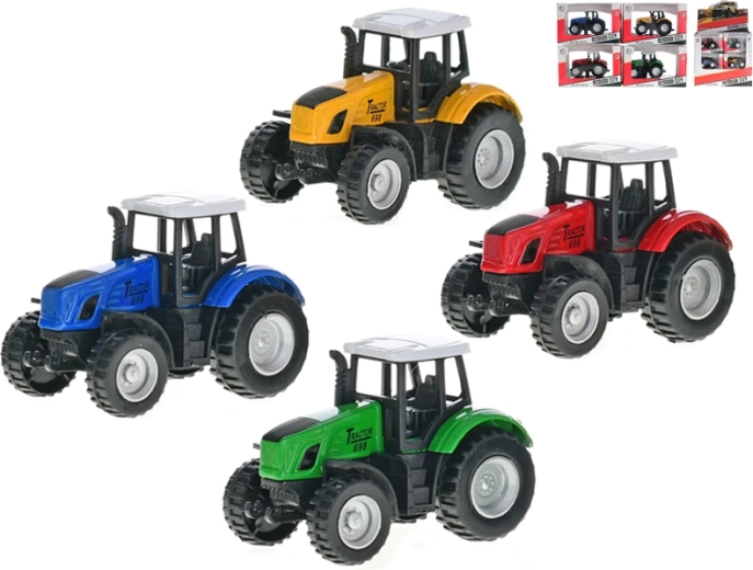 Metallist traktor 8 cm tagasitõmbefunktsiooniga