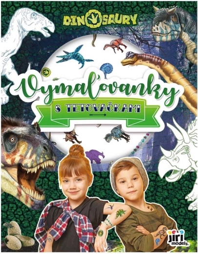 Dinosauruste värvimisraamat laste tätoveeringutega – 1 tk