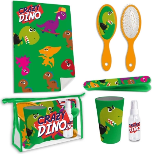 Laste tualett-tarvikute komplekt Crazy Dino
