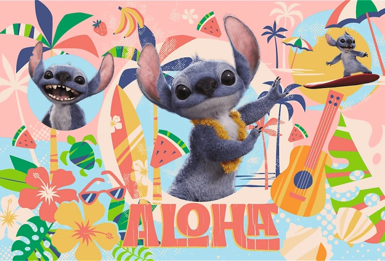 Puzzle 100 – STITCH JA SÕBRAD TEGUTSEMAS, DISNEY Trefl