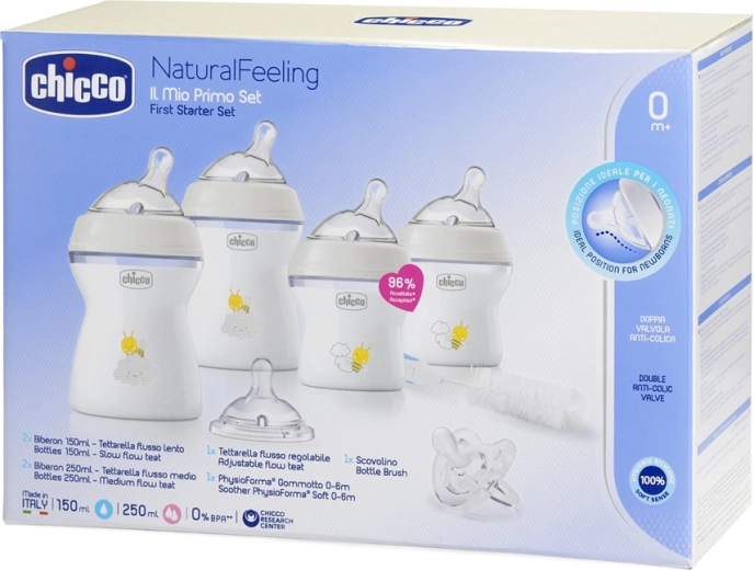 Chicco vastsündinu stardikomplekt Natural Feeling, neutraalne, 0k+