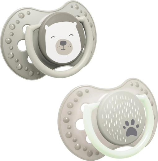 LOVI dünaamiline silikoonlutt Buddy bear 0–6 kuud, 2 tk