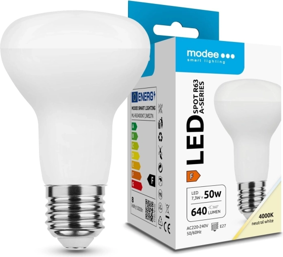 Modee LED kohtvalguslamp R63 7,3 W E27, 640 lm, neutraalne valge
