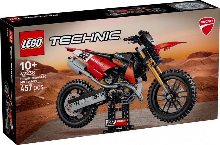 LEGO Technic mootorratas Ducati Desmo450 MX Factory 42238