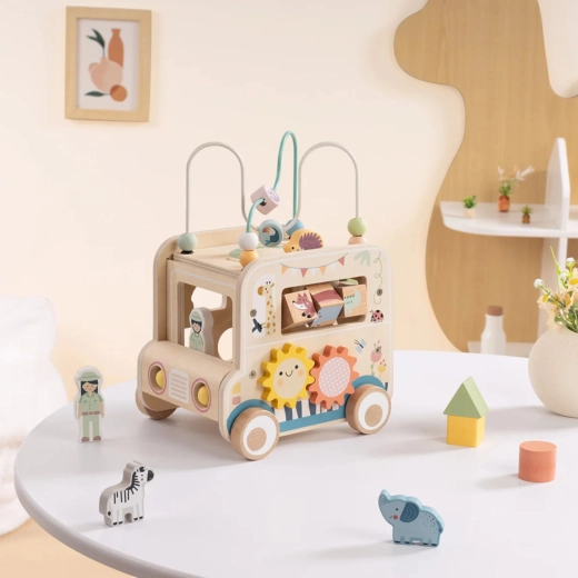 Motoorne raam ja helmed peenmotoorika arendamiseks