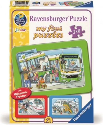 My First Puzzle: Transport Vehicles 3x6 Pieces