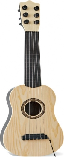 Plastic children’s guitar with four strings