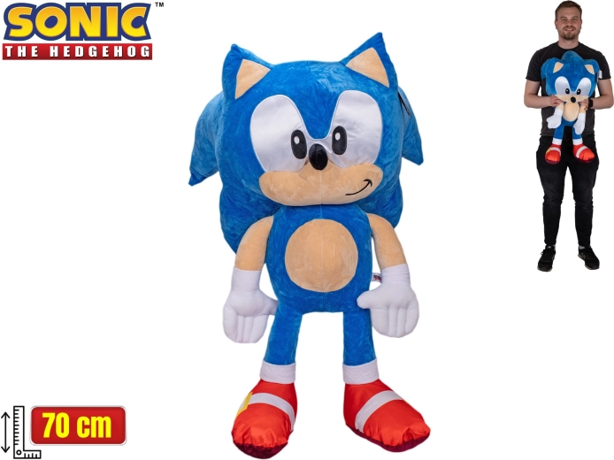 Pehme siil SONIC Classic 70 cm