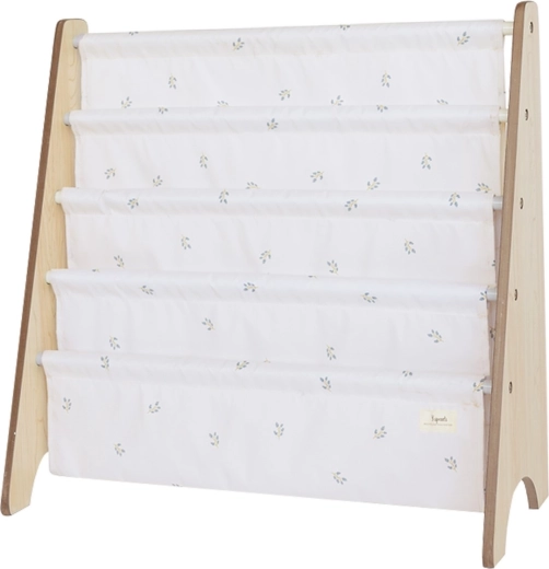 3 Sprouts raamaturiiul recycled blueberry/taupe