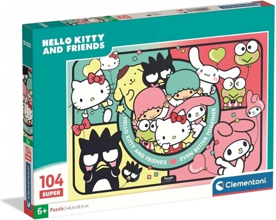 Clementoni SuperColor pusle Hello Kitty ja sõbrad 104 tükki